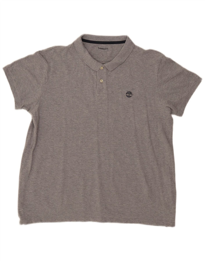 Timberland Herren Poloshirt XL Grau Baumwolle