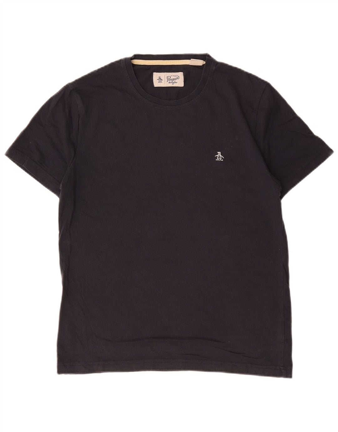 Pinguin-Herren-T-Shirt-Oberteil aus Baumwolle in mittlerem Marineblau
