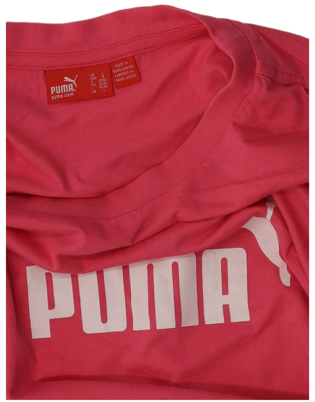 Puma Herren T-Shirt mit Grafik, Größe L, Rosa
