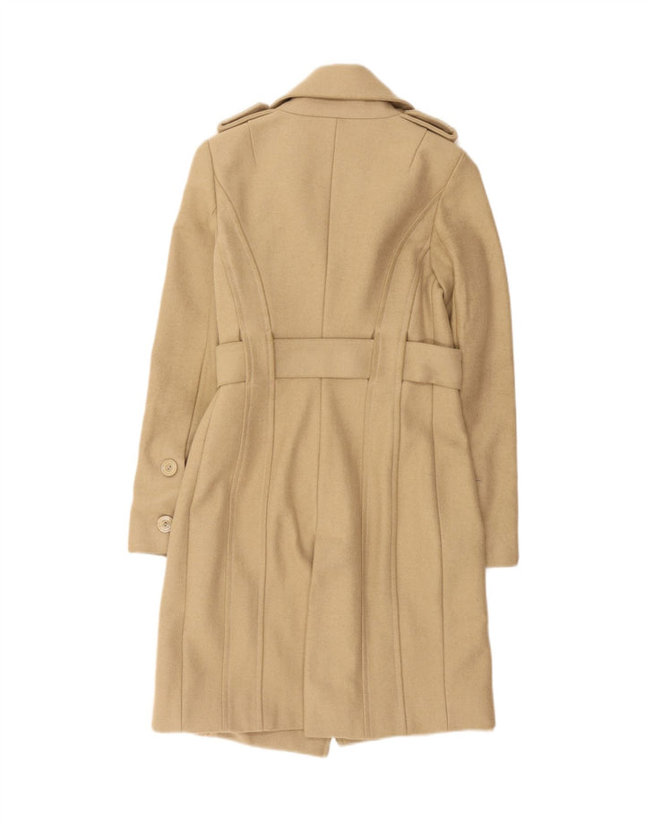Patrizia Pepe Damen-Militär-Zweireihermantel IT 40 Small Beige Wolle
