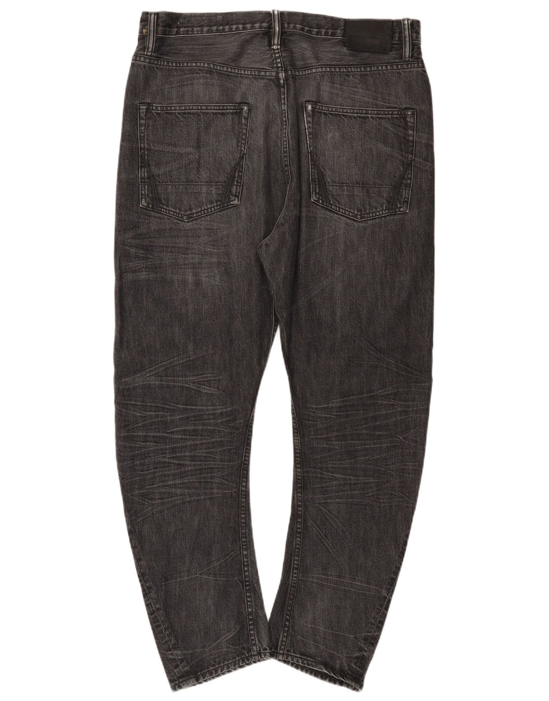 All Saints Slim-Jeans für Herren, W34, L27, schwarze Baumwolle