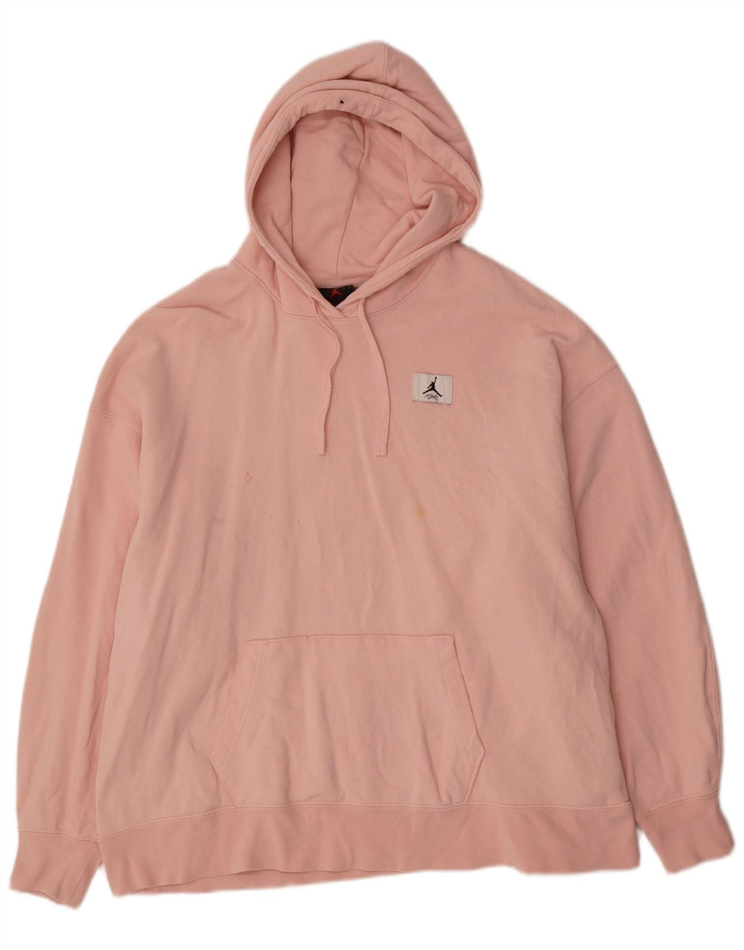 Jordan Herren-Kapuzenpullover in Übergröße, Baumwolle in Mittelrosa