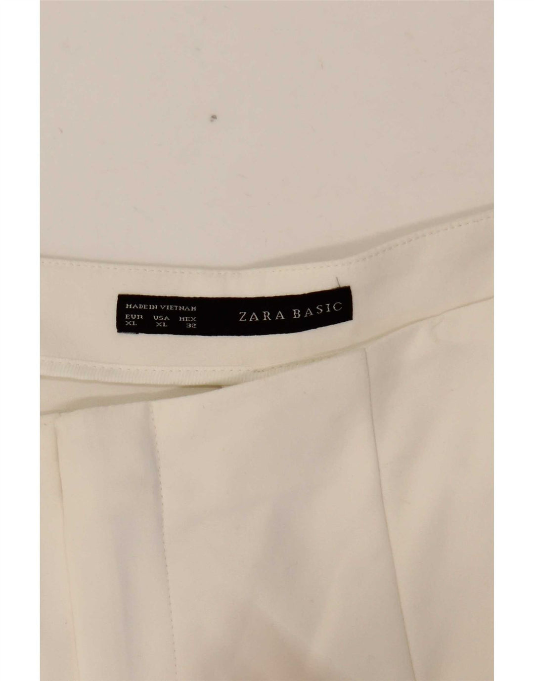 Zara Damen Bootcut Freizeithose XL W32 L32 Weiß