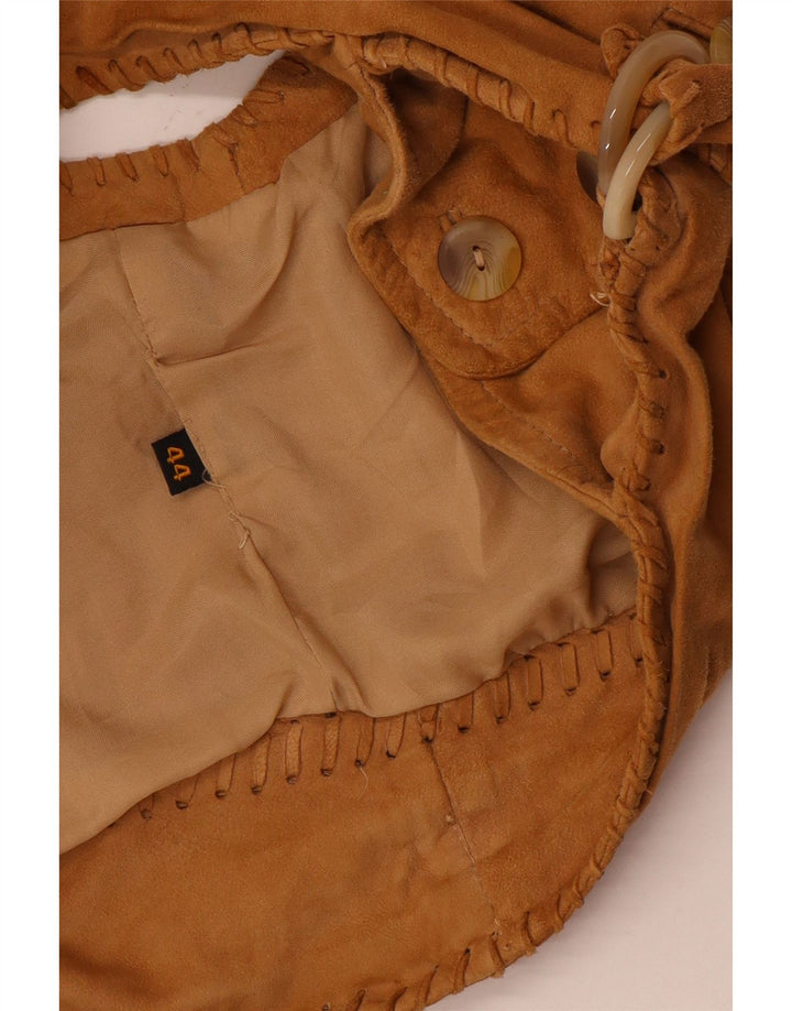 Vintage Damen Wildlederweste IT 44 Mittelbeige