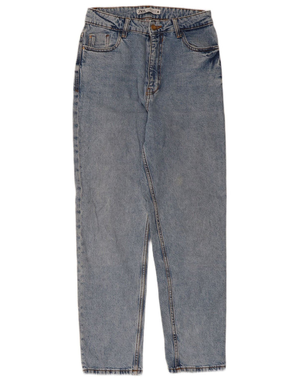 Zara Damen Tapered Jeans EU 38 Small W28 L27 Blau