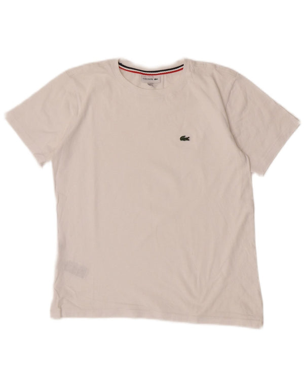 Lacoste T-Shirt-Oberteil für Jungen, 11–12 Jahre, weiße Baumwolle