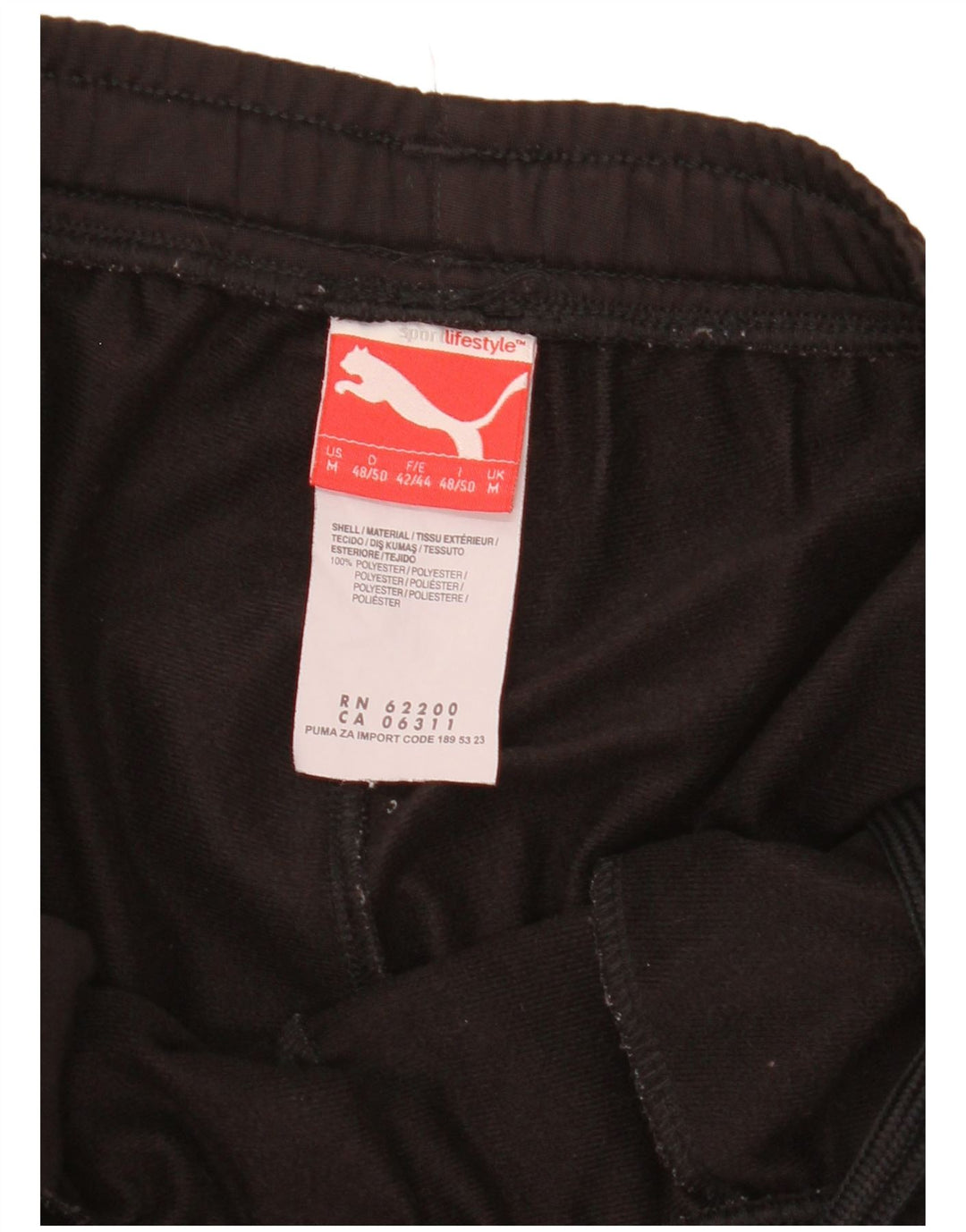 Puma Herren-Trainingshose, Mittelschwarzes Farbblock-Polyester