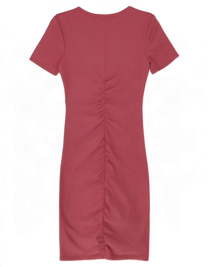 Zara Damen, figurbetontes Kleid, Gr. 8, klein, rosa, Polyester