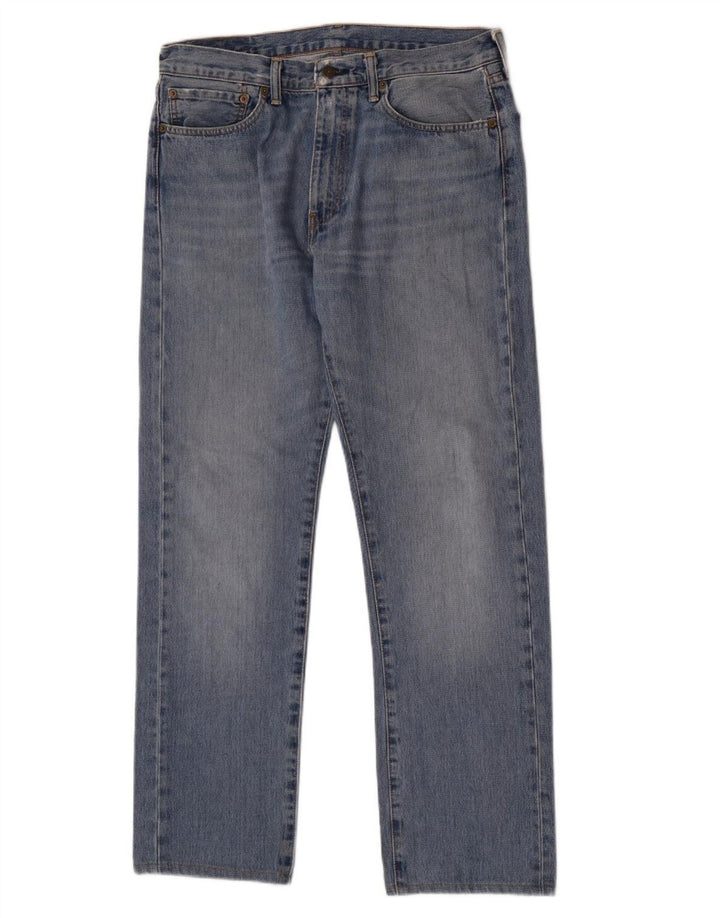 Levi's Herren 505 Straight Jeans W34 L32 Blaue Baumwolle