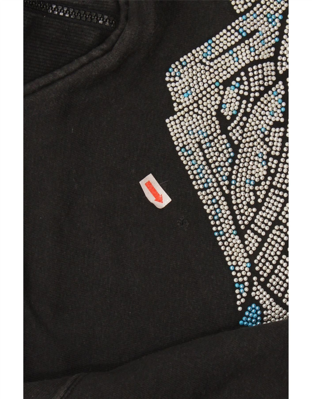 NORTONS Damen-Sweatshirt mit grafischem Reißverschluss, Gr. 14, mittelschwarz