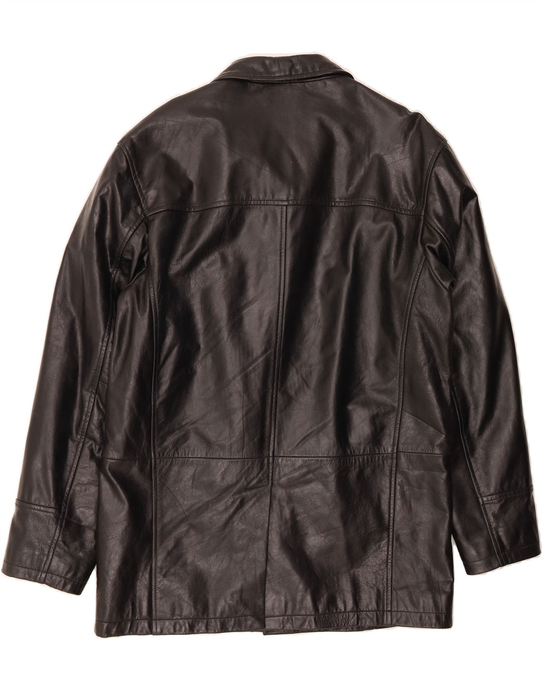 HUDSON Mens Leather Jacket UK 40 Large Black Leather Vintage Hudson and Second-Hand Hudson from Messina Hembry 