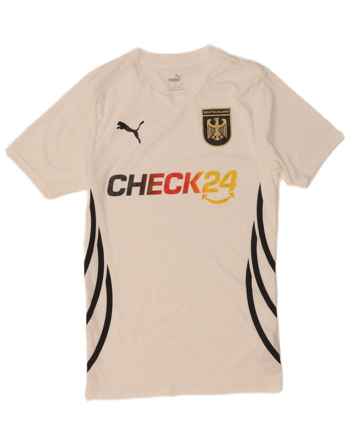 Puma Herren Deutshland Graphic T-Shirt Top XS Weiß Polyester
