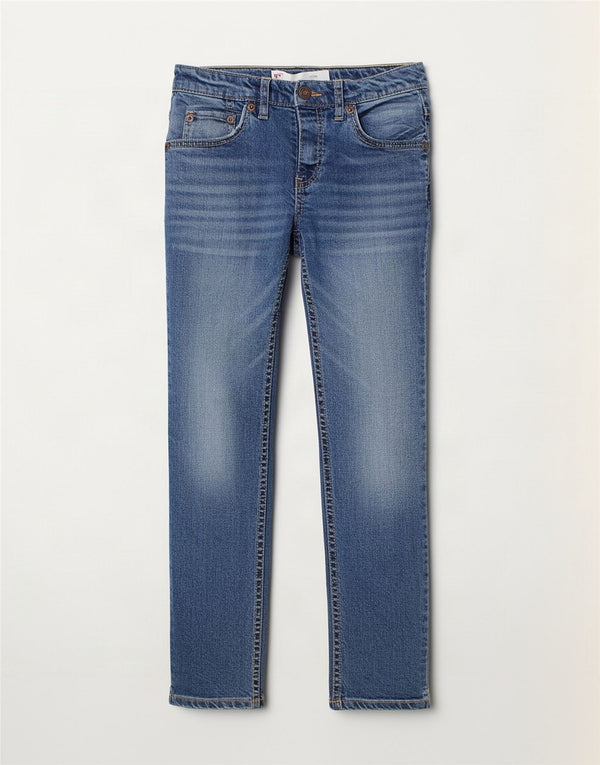Levi's Jungen 511 Slim Jeans 7–8 Jahre W22 L23 Blaue Baumwolle