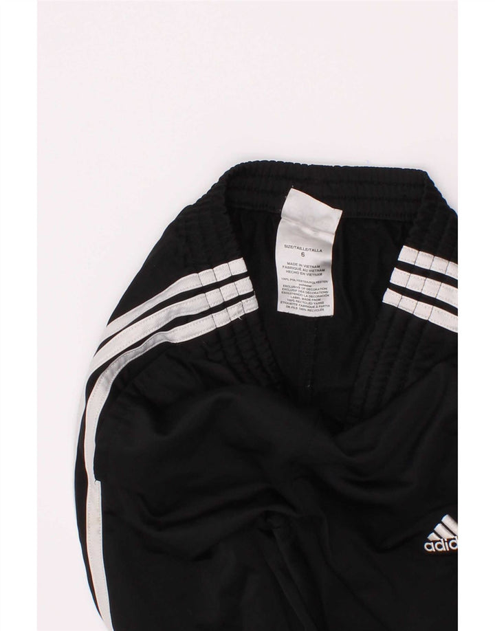 Adidas Trainingshose für Jungen, 5–6 Jahre, schwarzes Polyester