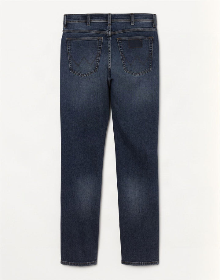 Wrangler Herren Texas Straight Jeans W38 L32 Blaue Baumwolle