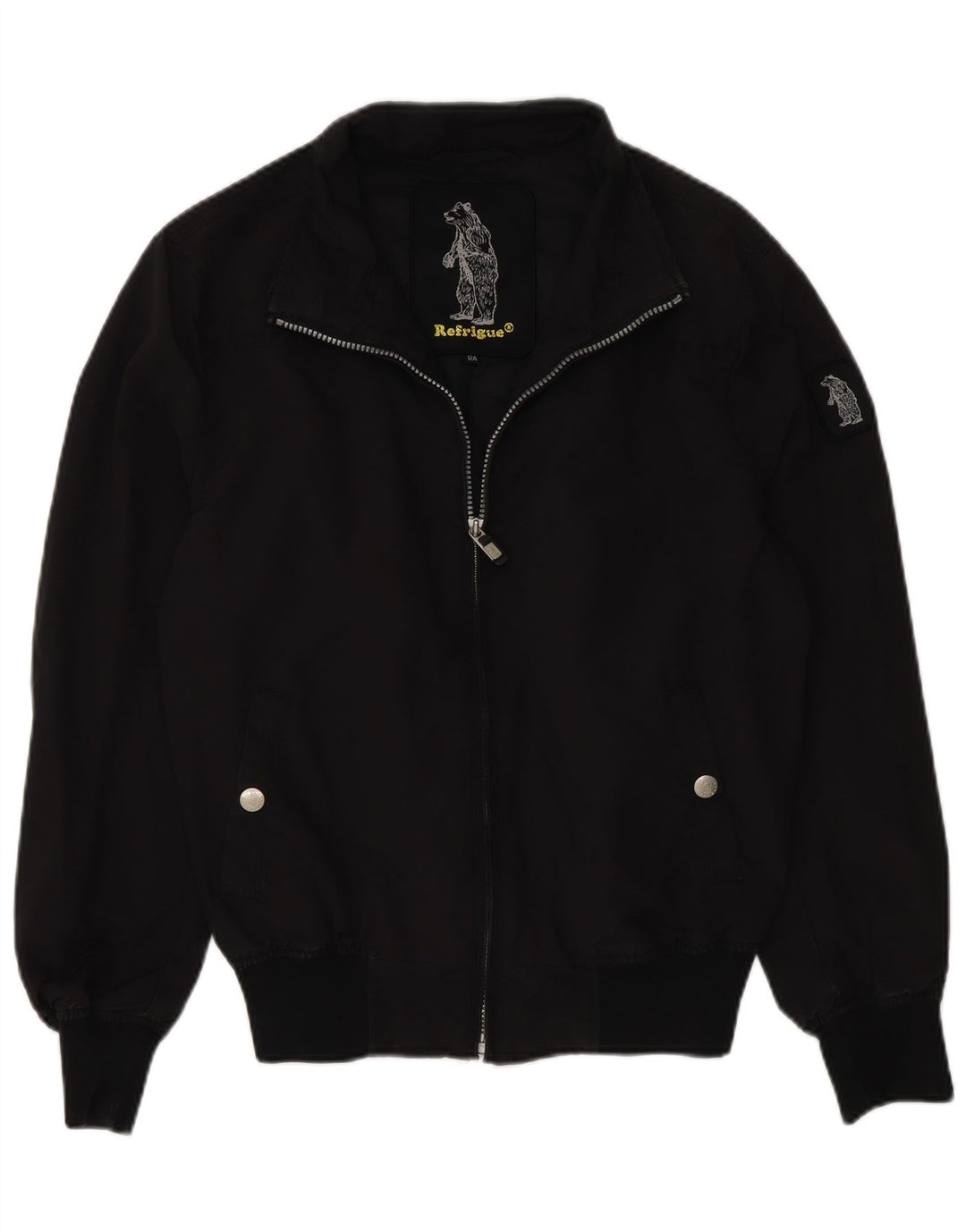Refrigue Bomberjacke für Jungen, 13–14 Jahre, schwarzes Nylon