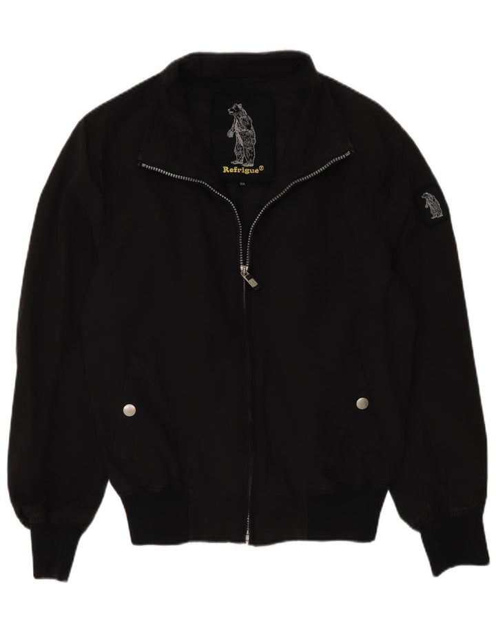 Refrigue Bomberjacke für Jungen, 13–14 Jahre, schwarzes Nylon