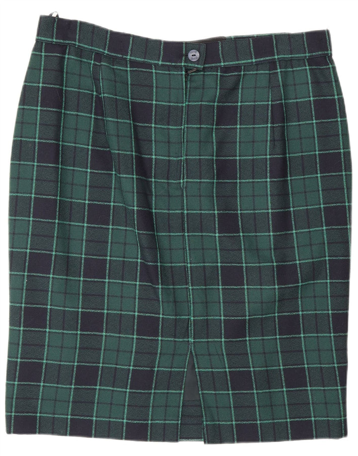 Yarell Damen Bleistiftrock EU 40 Medium W32 Grün kariert