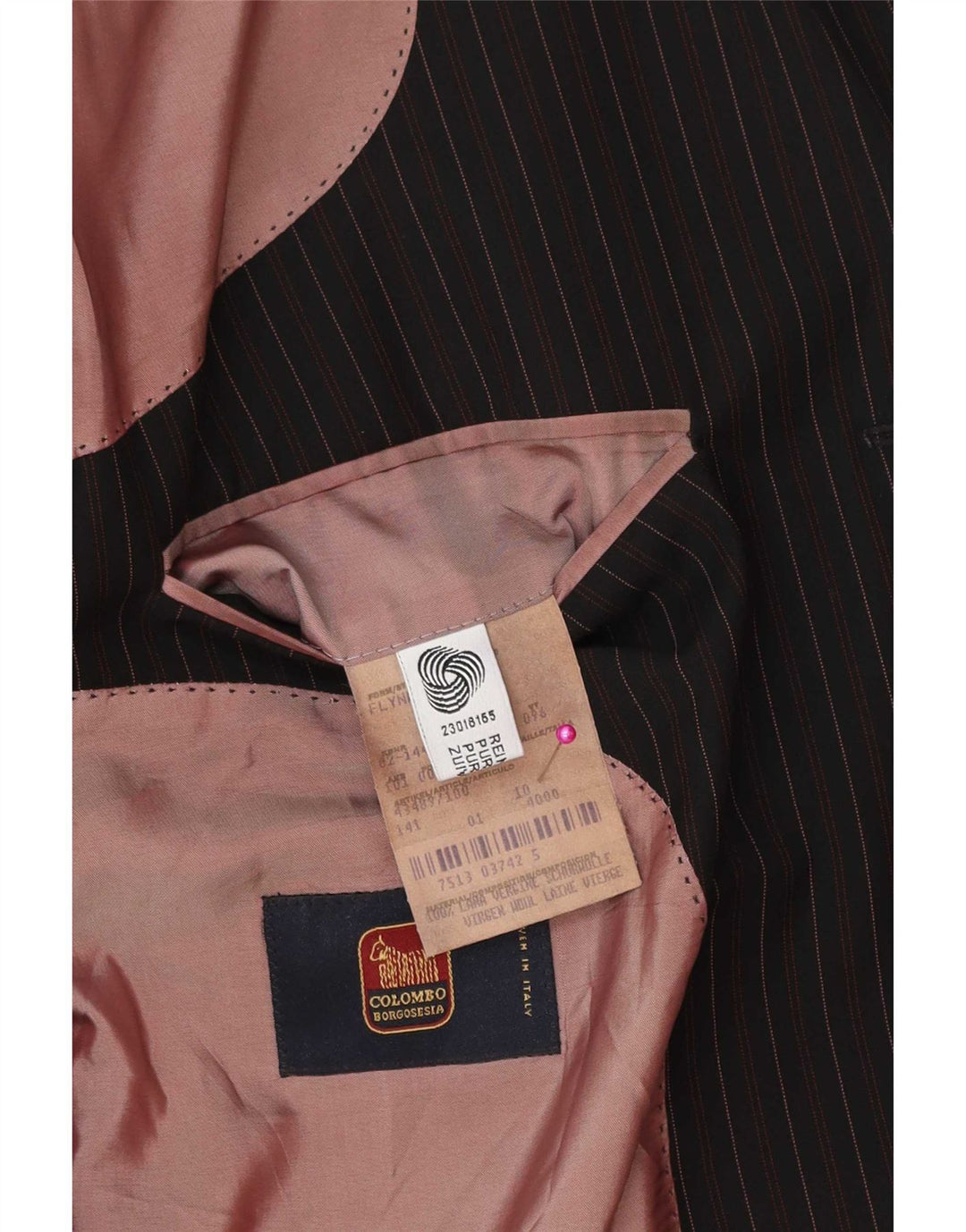 Hugo Boss Herren-Blazer mit 3 Knöpfen, Größe 52, XL, schwarz, Nadelstreifen, Wolle, klassisch