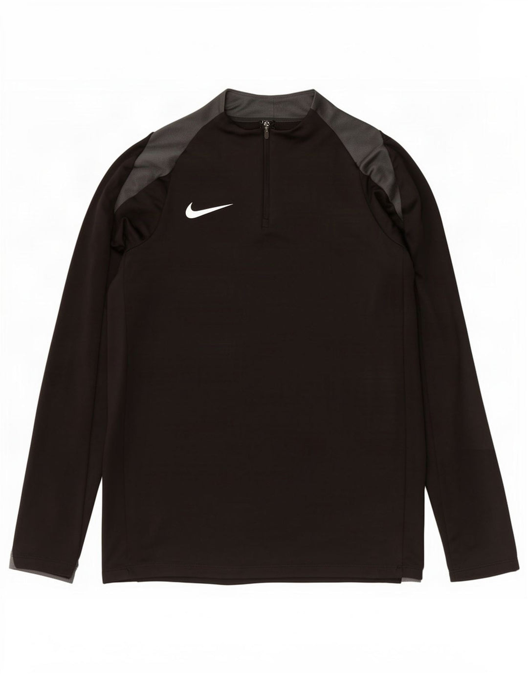 Nike Herren Dri Fit Pullover-Trainingsanzugoberteil mit Reißverschluss, Größe L, Schwarz, Polyester