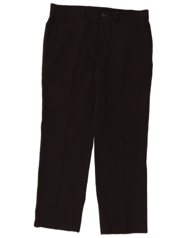 Gerade Herren-Chinohose von Marks & Spencer, W36, L31, grau, Polyester