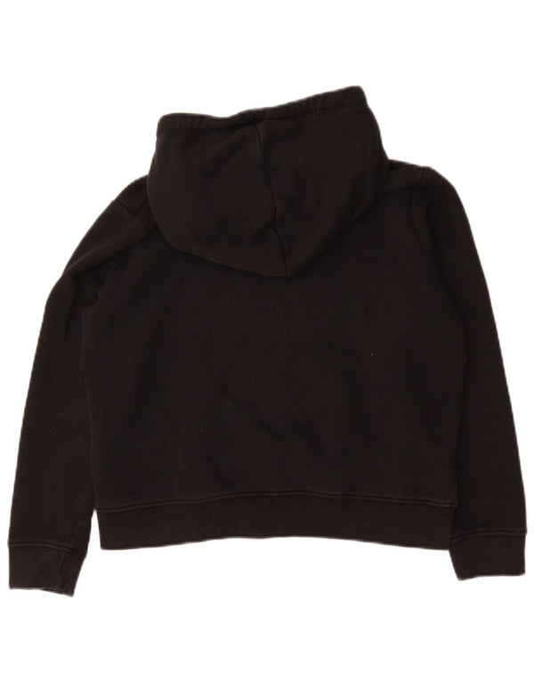 Tommy Hilfiger Damen-Pullover mit grafischem Kapuzenpullover, Gr. 14, mittelschwarz, Baumwolle