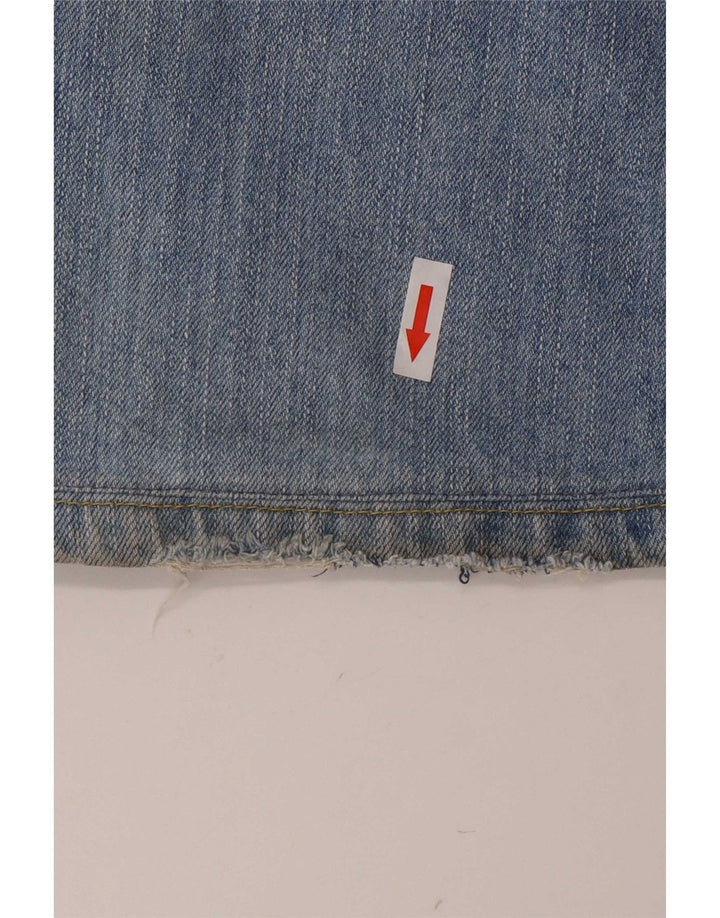 Vintage Damen Bootcut Jeans W32 L28 Blaue Baumwolle