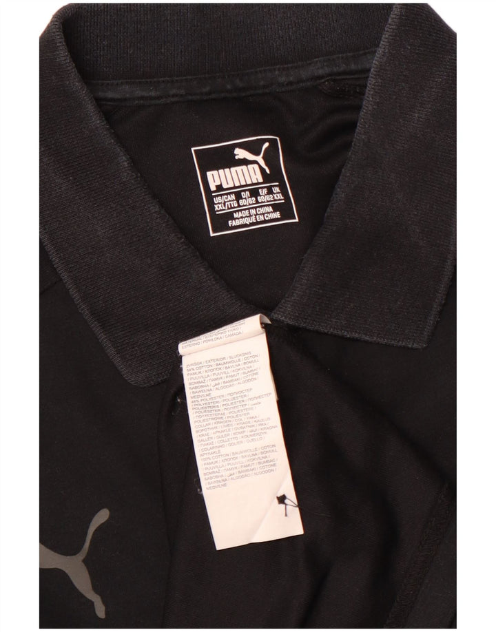 PUMA Herren Poloshirt 2XL Schwarz Baumwolle