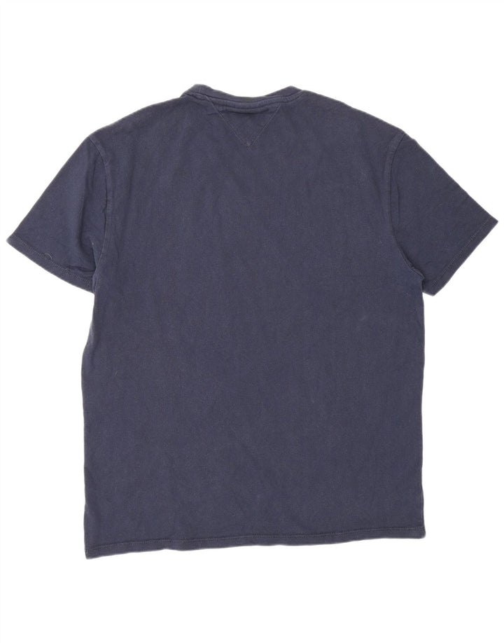 Tommy Hilfiger Herren-T-Shirt mit Grafik, mittelgroß, Marineblau