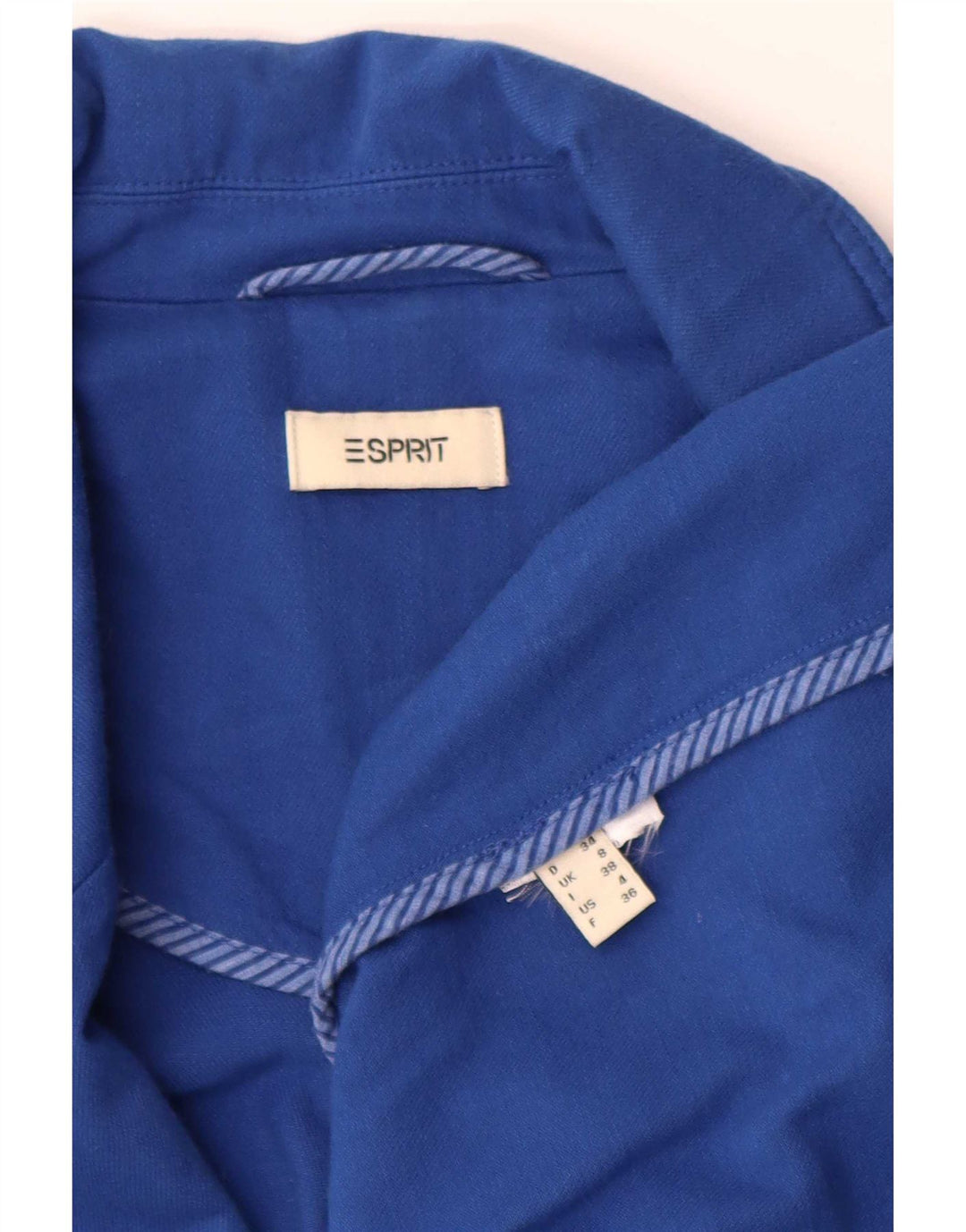 Esprit Damen-Blazer mit 1 Knopf, übergroß, Gr. 8, Blau