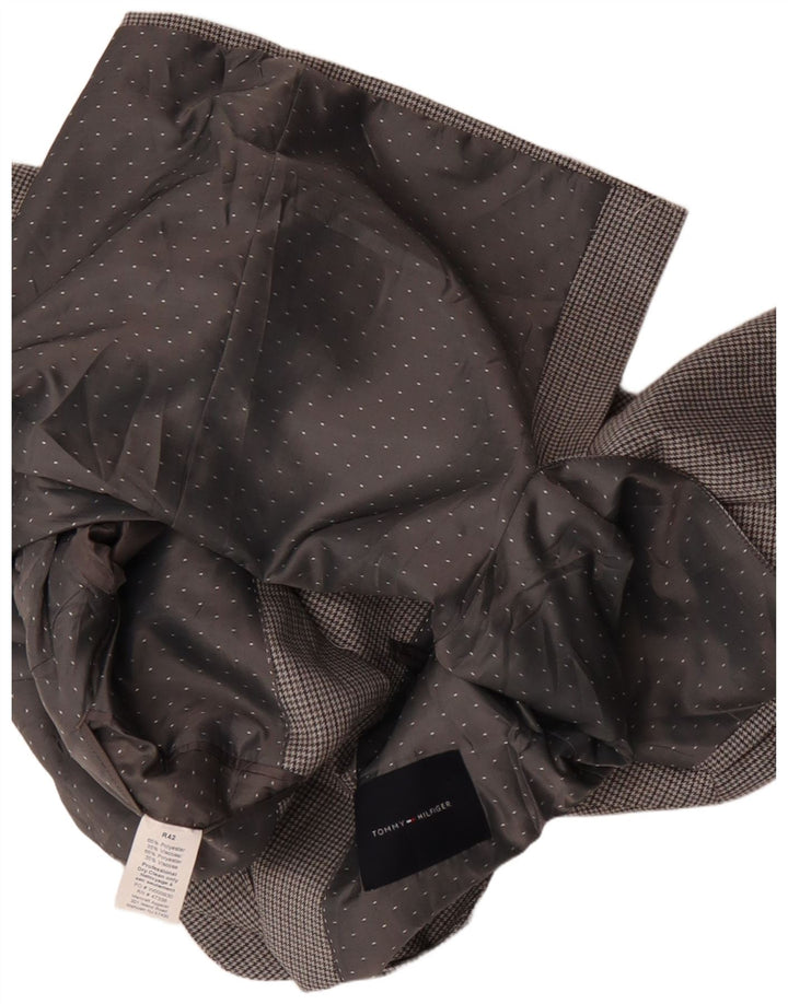 Tommy Hilfiger Herren-Blazer mit 2 Knöpfen, US 42, XL, grau kariertes Polyester