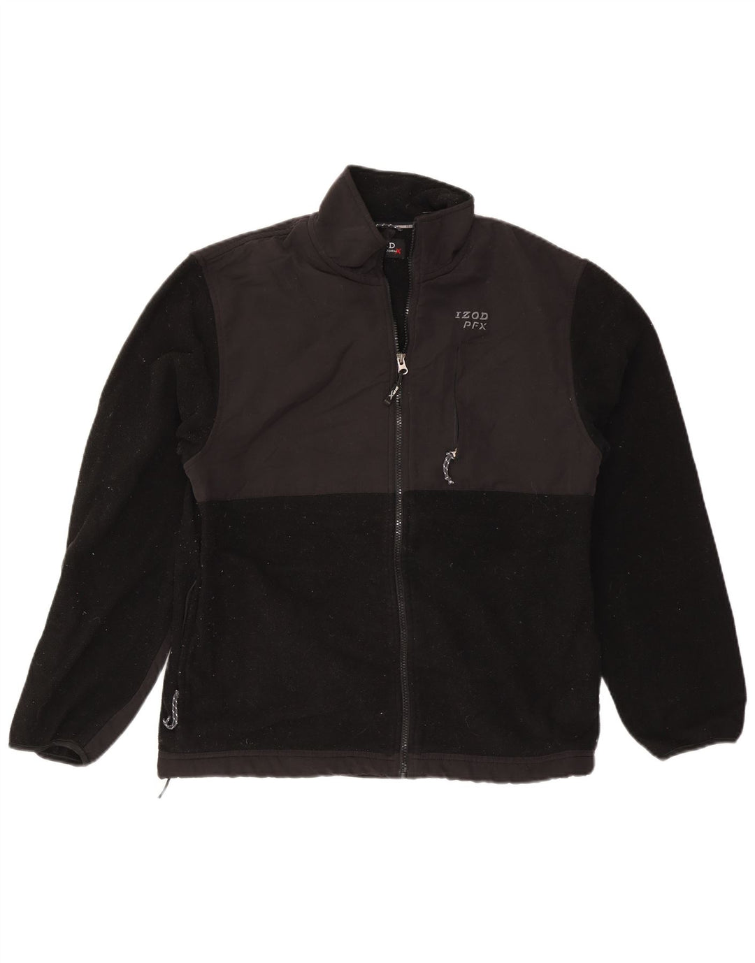 IZOD Herren Fleecejacke UK 38 Medium Schwarz Polyester