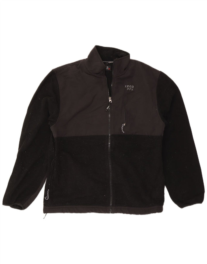 IZOD Herren Fleecejacke UK 38 Medium Schwarz Polyester
