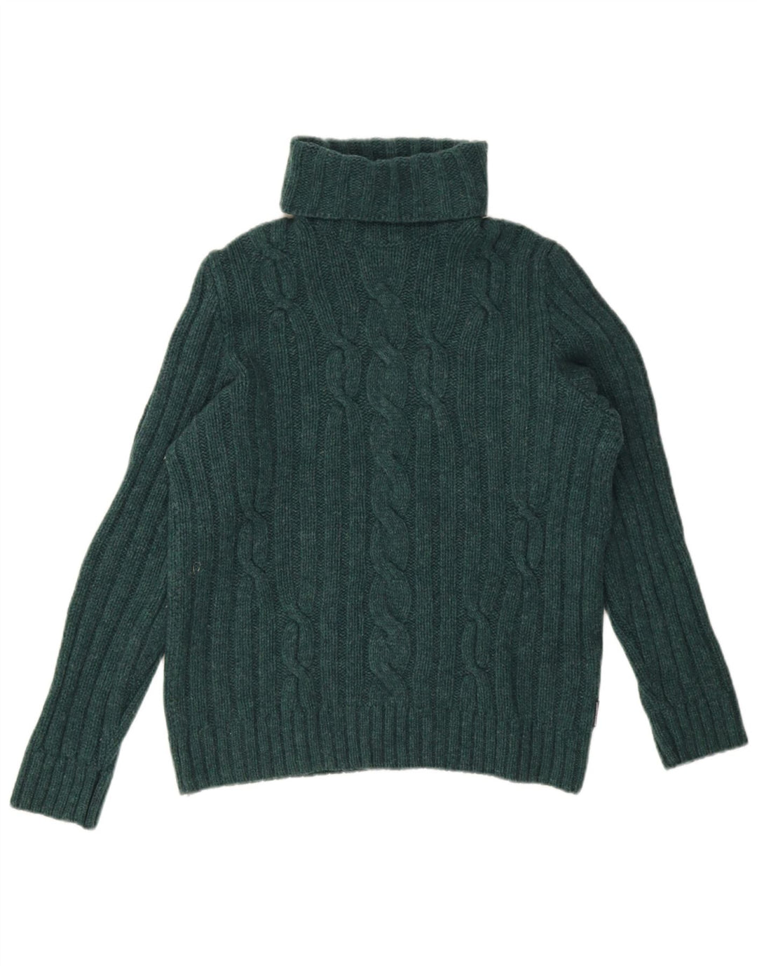 North Sails Damen-Pullover mit Rollkragen, UK 18, XL, grüne Wolle