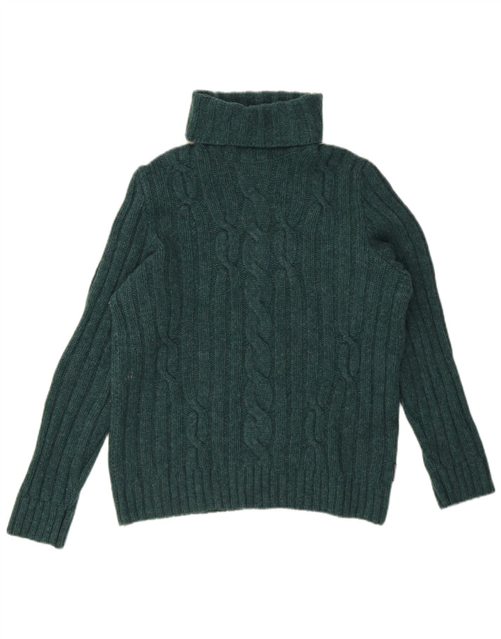 North Sails Damen-Pullover mit Rollkragen, UK 18, XL, grüne Wolle