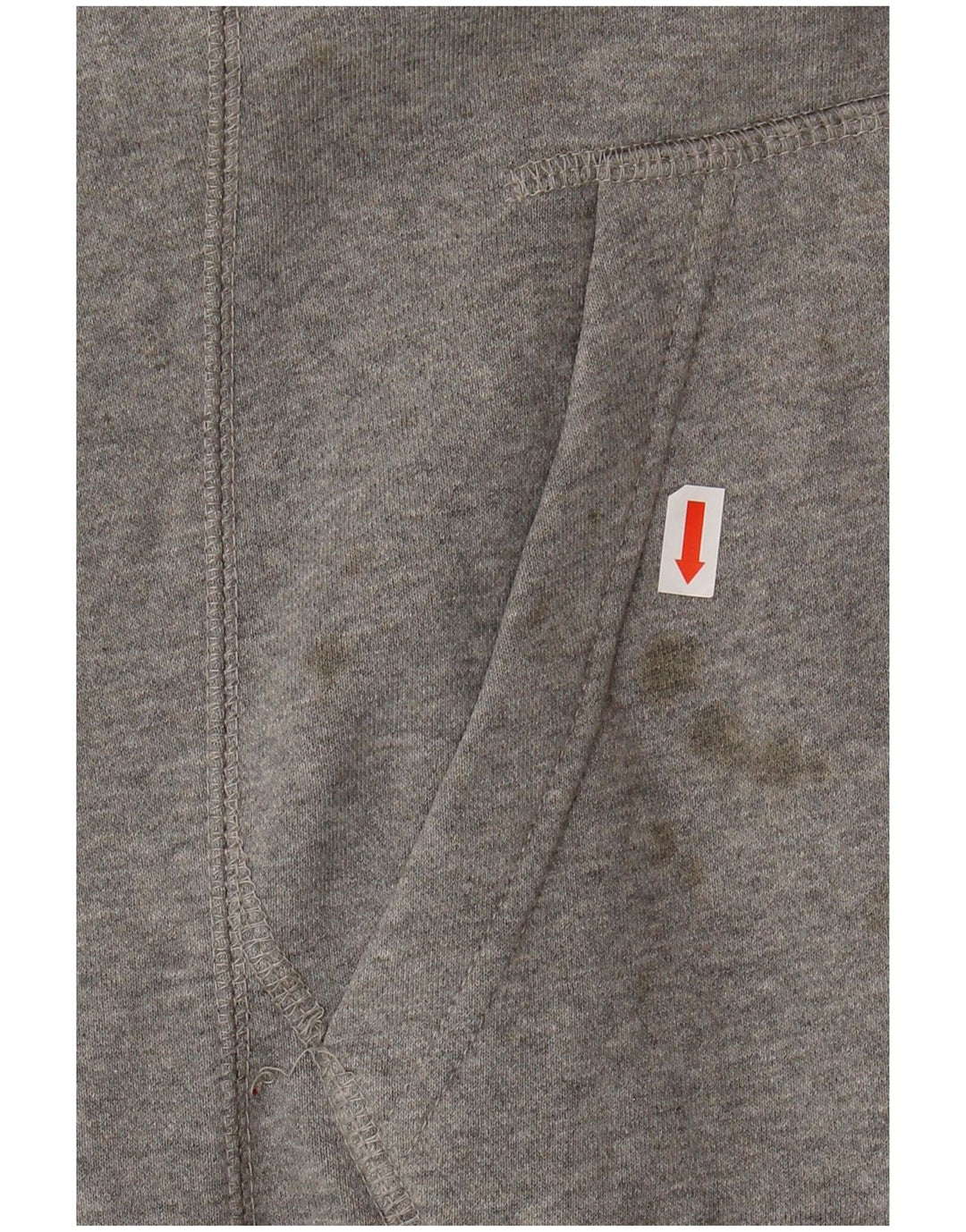 NIKE Mens Hoodie Jumper UK 39/41 Medium Grey Cotton