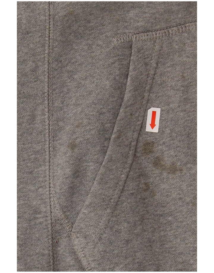 NIKE Mens Hoodie Jumper UK 39/41 Medium Grey Cotton