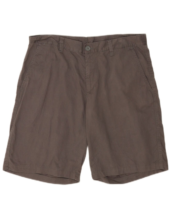 Columbia Herren Regular Chino Shorts W34 Large Grau Baumwolle