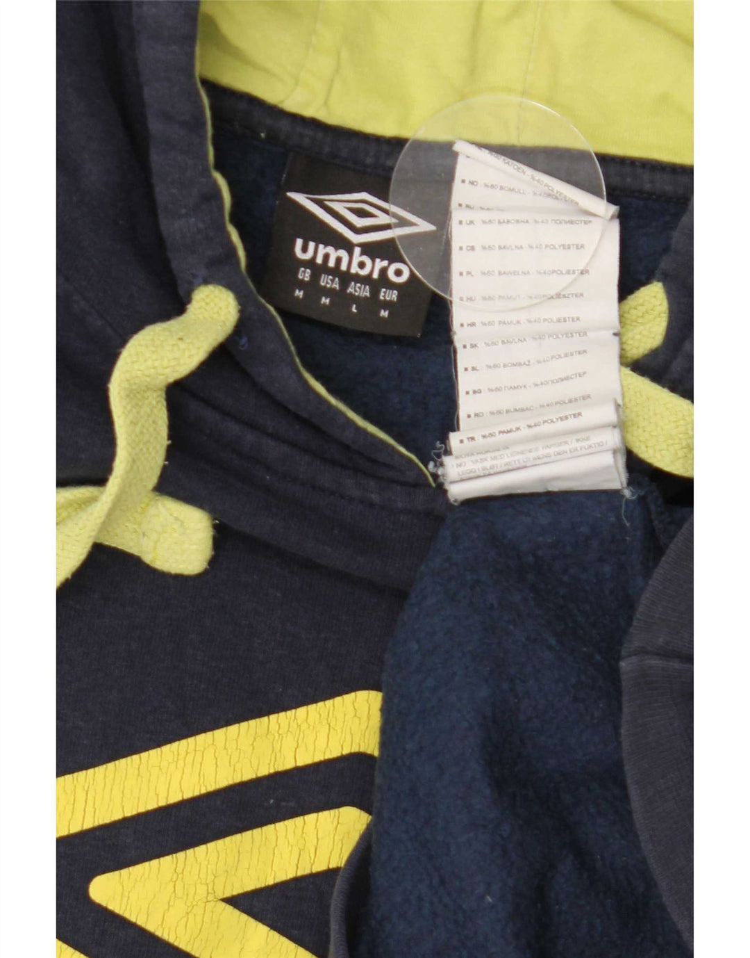 Umbro Herren-Kapuzenpullover mit Grafik, mittelmarineblaue Baumwolle