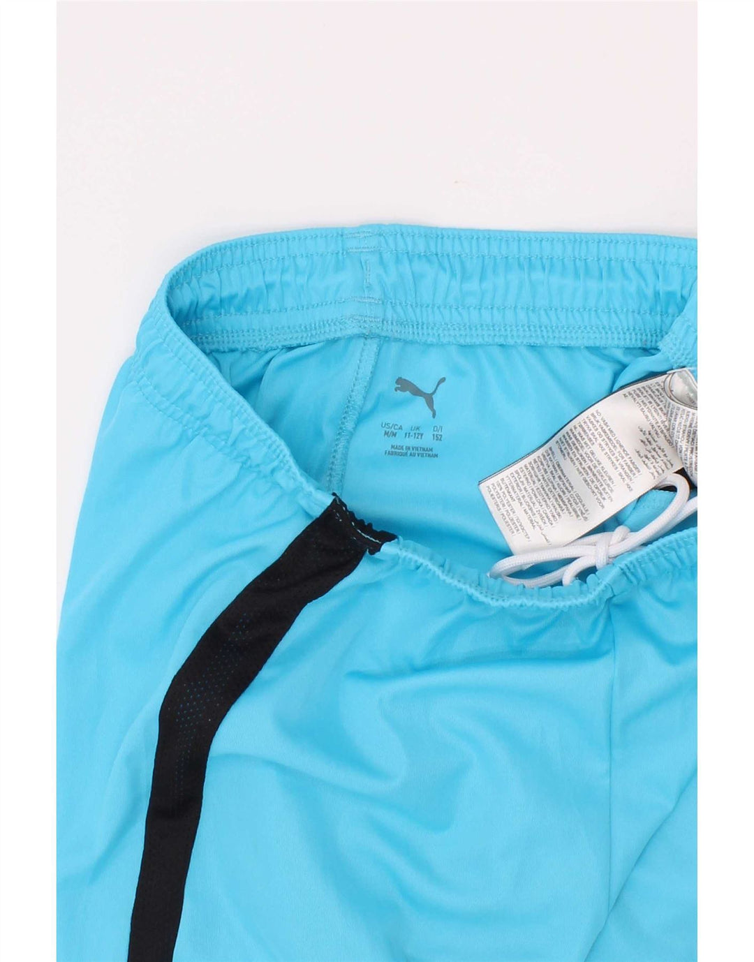 Puma Jungen Sportshorts 11–12 Jahre Blaues Colourblock-Polyester