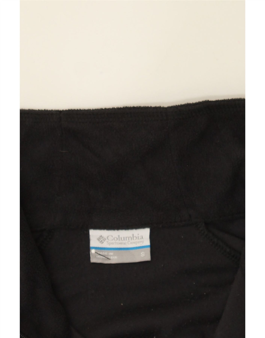COLUMBIA Womens Zip Neck Fleece Jumper UK 10 Small Black Polyester Vintage Columbia and Second-Hand Columbia from Messina Hembry 