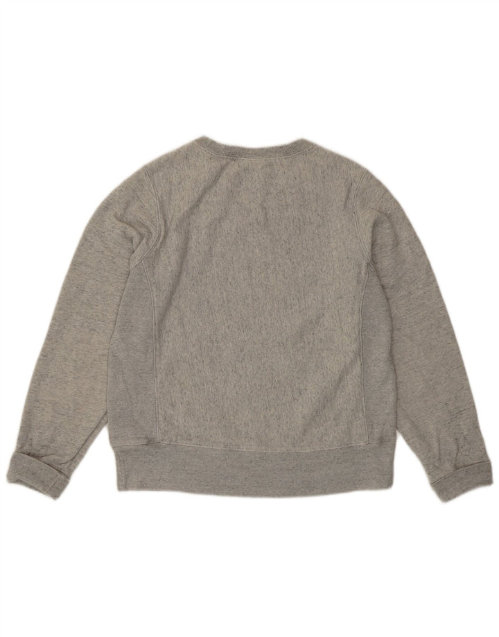 Champion Womens Graphic Sweatshirt Pullover UK 10 Small Grau Baumwolle