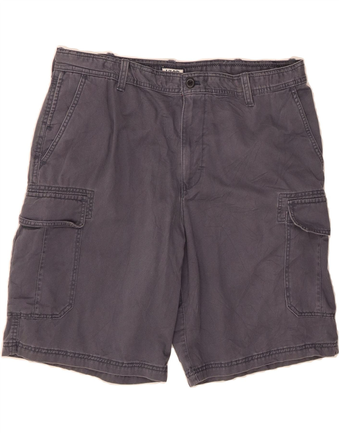 IZOD Mens Cargo Shorts W38 XL Navy Blue Cotton Vintage Izod and Second-Hand Izod from Messina Hembry 