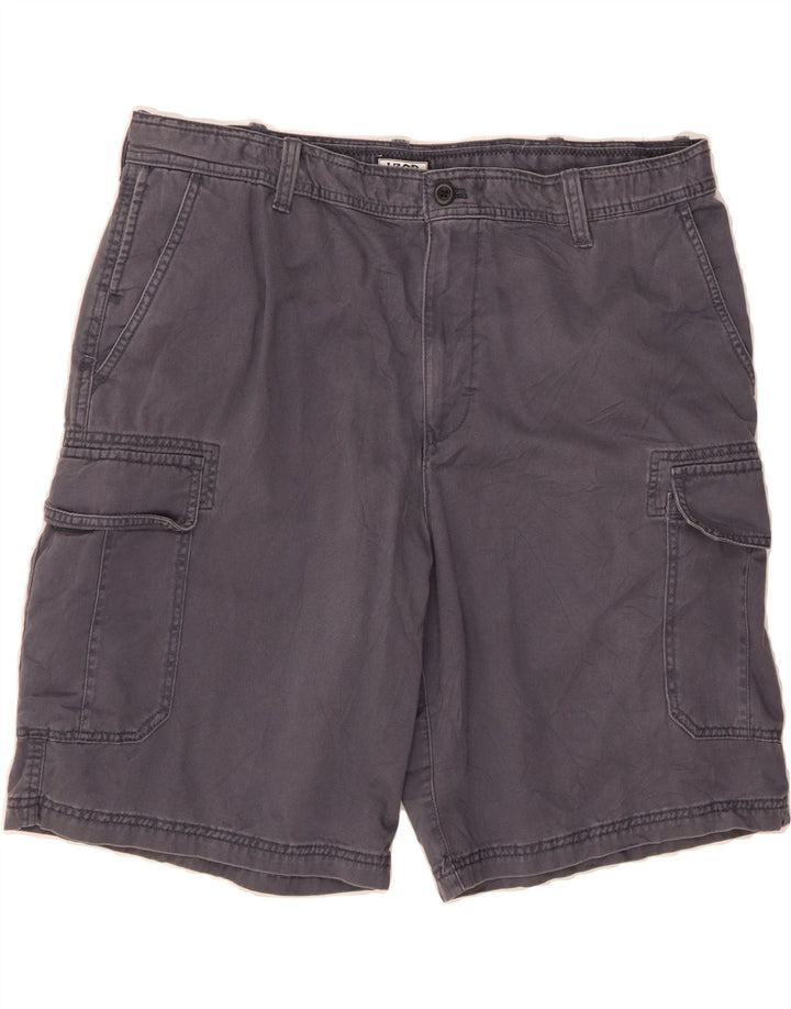 IZOD Mens Cargo Shorts W38 XL Navy Blue Cotton Vintage Izod and Second-Hand Izod from Messina Hembry 