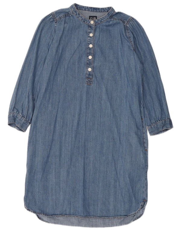GAP Womens Petite 3/4-Ärmel-Jeanskleid UK 10 Small Blaue Baumwolle