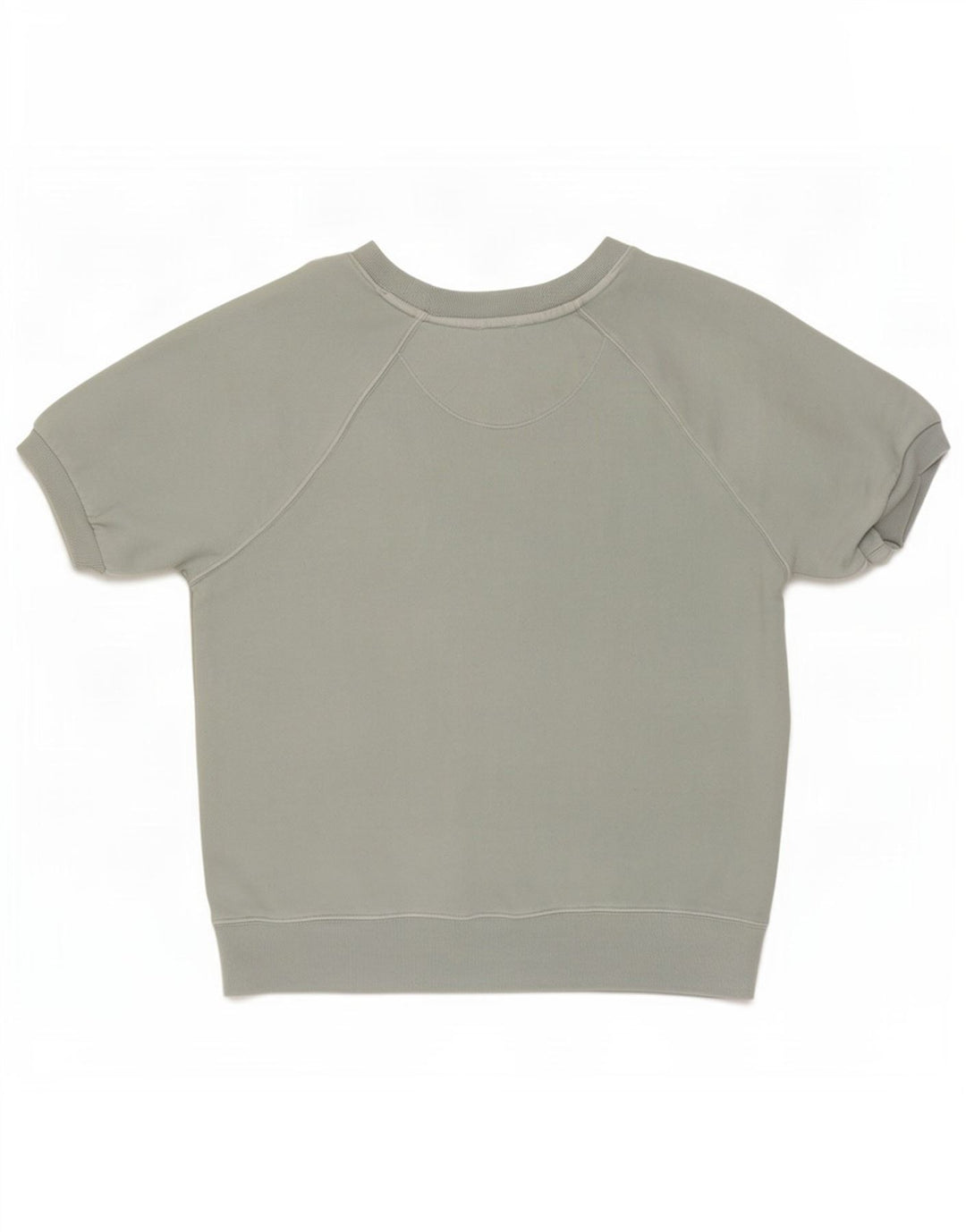 Gap Damen Kurzarm-Sweatshirt-Pullover UK 14 Mittelgrüne Baumwolle
