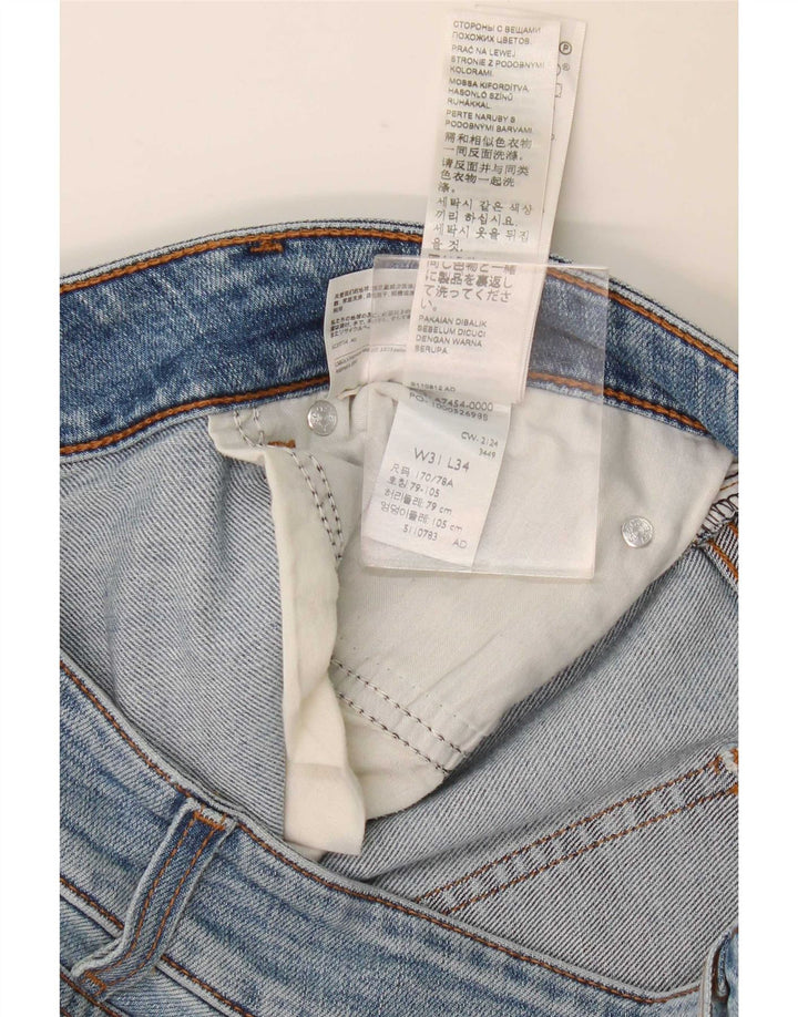Levi's Damen Super Low Flared Jeans W31 L34 Blaue Baumwolle