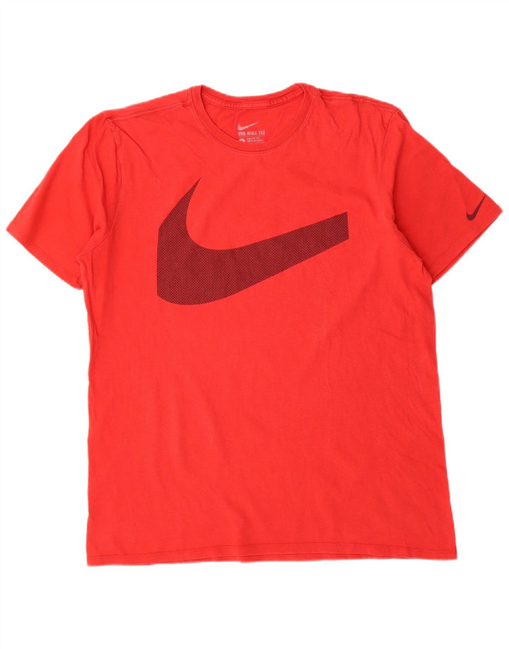 Nike Herren-T-Shirt mit sportlichem Schnitt und Grafik, Größe L, Rot