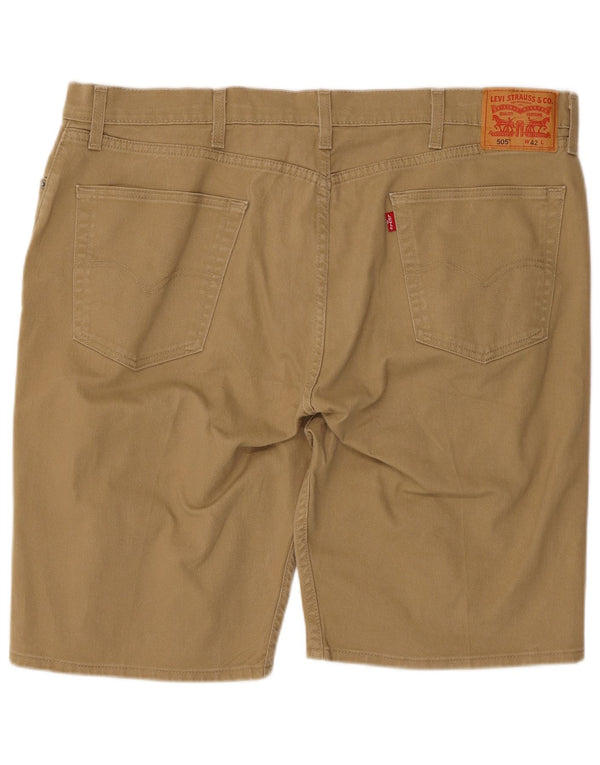Levi's Mens 505 Denim Shorts W42 2XL Beige Cotton