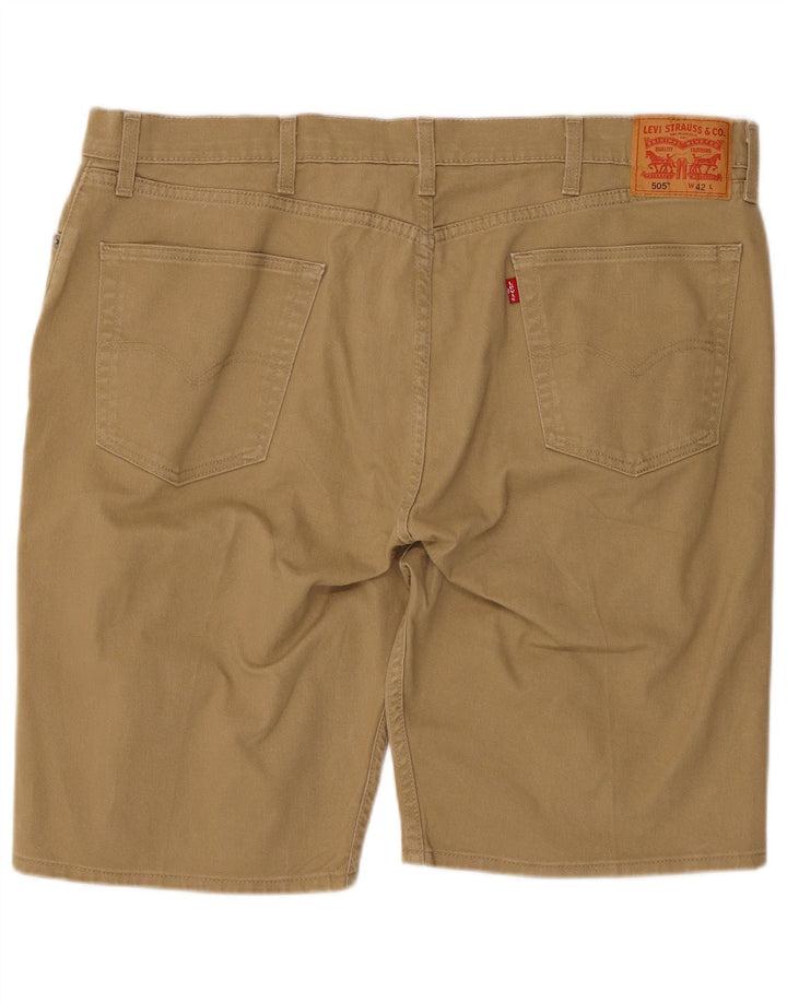 Levi's Herren 505 Denim Shorts W42 2XL Beige Baumwolle